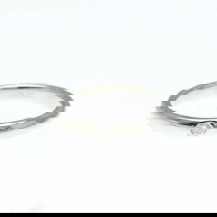 Harry Winston Wedding Band Ring With 1 Diamond Platinum Fashion Diamond Band Ring Silver: Category: Size Width: 3.1mm / 0.12'' Weight: 5.3g / 0.18oz. JP Size: 12 US Size: 6 Category: Design Type: Band ring Color: Silver Metal: Platinum Stone: Diamond Style: Fashion Gender: Women,Men Materi
