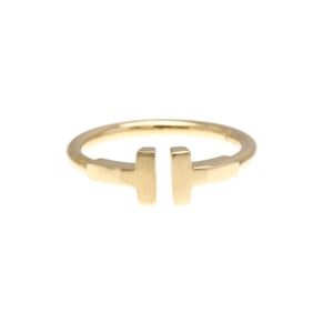 Tiffany Wire Ring Pink Gold (18K) Fashion No Stone Band Ring Pink Gold