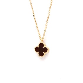 Van Cleef & Arpels Sweet Alhambra Necklace Carnelian Pink Gold (18K) Carnelian Men,Women Fashion Pen