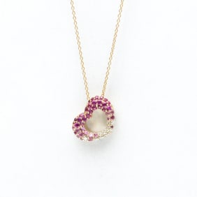 Ponte Vecchio Eterno Emozione Mini Model Necklace Pink Gold (18K) Diamond,Sapphire Men,Women Fashion
