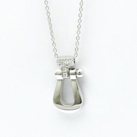Fred Force 10 Large Diamond Necklace White Gold (18K) Diamond Men,Women Fashion Pendant Necklace (Si