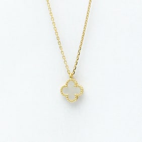 Van Cleef & Arpels Sweet Alhambra Necklace Yellow Gold (18K) Mother Of Pearl Men,Women Fashion Penda