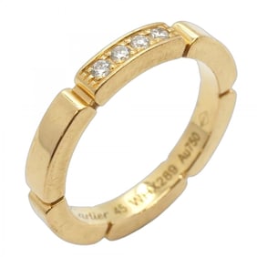 Cartier Ring Maillon Panthere 4PD 18KYG Yellow Gold Diamond #45 Ladies