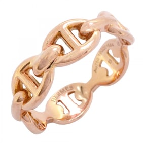 Hermes Ring Chaine d'Ancre 18KPG Pink Gold #53 Ladies