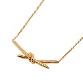 Tiffany Necklace Knot 18KPG Pink Gold Ladies