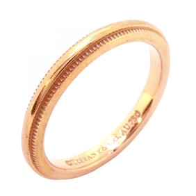 Tiffany ring, milgrain, 18KPG, pink gold, size 5, ladies