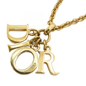 Christian Dior Necklace GP Plated Gold Ladies