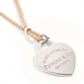 TIFFANY&Co. Tiffany Return to Heart Tag Necklace, Silver 925, Silver, Women's