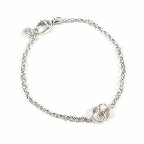 GUCCI Double G 770756 J8400 8106 Bracelet Silver 925 Unisex