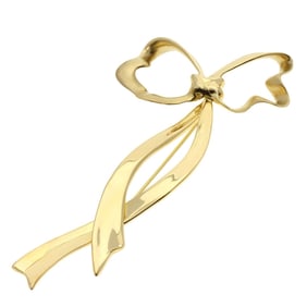 Tiffany Bow Brooch 18K Yellow Gold Women's TIFFANY&Co.