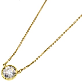 Tiffany & Co. by the Yard 1P Diamond Necklace 18K Yellow Gold Women's TIFFANY