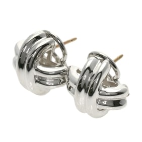 Tiffany Signature Earrings, Silver, K14YG, Women's, TIFFANY&Co.