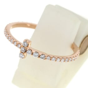 Tiffany TIFFANY&Co. T Diamond Wire Band Ring 60148851 18K Rose Gold #9 L-158221