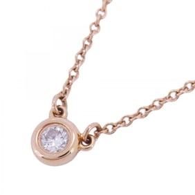 Tiffany Necklace by the Yard 1PD 18KPG Pink Gold Diamond Ladies