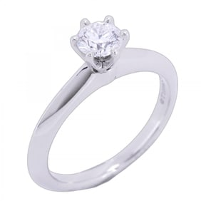 Tiffany ring solitaire 1PD Pt950 platinum diamond 0.31ct size 6 ladies