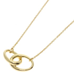 Tiffany double loop necklace, 18K yellow gold, for women, TIFFANY&Co.