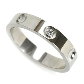 LOUIS VUITTON Louis Vuitton Pt950 Platinum Alliance Empreinte 1P Diamond Ring, Size 10, 50, 4.8g, Wo