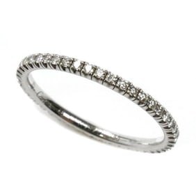 CARTIER 18KWG White Gold Etincel de Cartier Full Eternity Diamond Ring B4210448 Size 8 48 1.2g Women