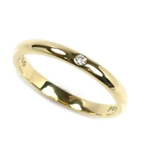 TIFFANY&Co. Tiffany 18KYG Yellow Gold Band Ring 1P Diamond 60016280 Size 17 3.0g Unisex