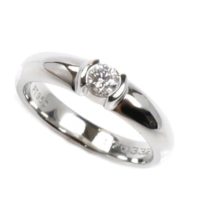 TIFFANY & Co. Tiffany Pt950 Platinum Dots 1P Diamond Ring 0.19ct Size 11.5 6.6g Women's