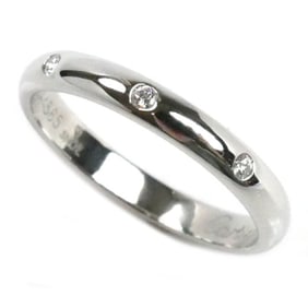 CARTIER Pt950 Platinum Wedding 3P Diamond Ring B4058349 Size 9 49 3.1g Women's