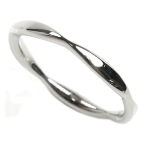 CHANEL Pt950 Platinum Camellia Ring J10667 Size 9.5 50 2.5g Women's