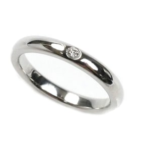 TIFFANY&Co. Tiffany Pt950 Platinum Stacking Band 1P Diamond Ring 61096841 Size 9 4.8g Women's