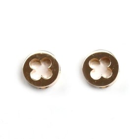 LOUIS VUITTON Louis Vuitton 18KPG Pink Gold Puce Empreinte Earrings Q96579 2.9g Women's