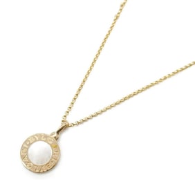 BVLGARI Necklace Mother of Pearl 18KPG (Pink Gold) Men's Women's White