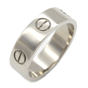 Cartier Love Ring, 18K White Gold, Men's, Women's, Silver