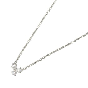 Tiffany & Co. Aria Diamond Necklace, Pt950 Platinum, Diamond, Women's, Clear
