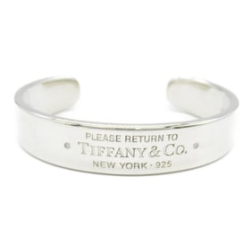 Tiffany & Co. Return to Narrow Cuff Bangle Silver 925 Diamond Women's 68174910