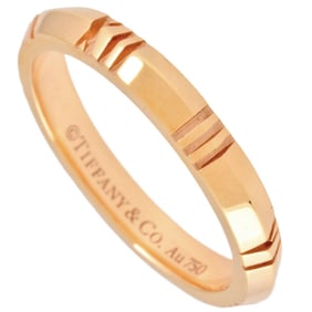 Tiffany & Co. Atlas X Closed Narrow Ring, Size 12.5, K18PG, Rose Gold, IT230KSE421L