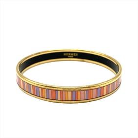 Hermes HERMES Emaille PM Bracelet GP Gold Multicolor Women's ITSHG488MZ4G