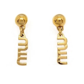 Miu MIUMIU Earrings Metal 5IO061 2F7U Gold ITBULM42VIB4