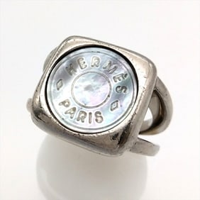 Hermes HERMES Corozo Serie Ring Metal Black Shell Approx. Size 13 ITJ3UAKPFTVE