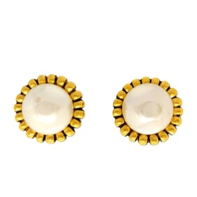 CHANEL Earrings Faux Pearl Gold 2157 Flower Clip-on GP IT3CQ0ZWKMEN