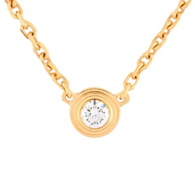 Cartier Amour XS Necklace Diamond 0.04ct K18PG Single Stone ITGW4H6NVMJK