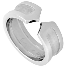 Cartier C2 Ring #48 K18WG 2C Ladies