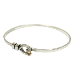 Tiffany & Co. Bangle Cuff SV925 K18 Love Knot