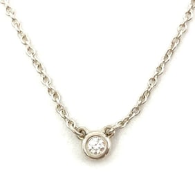 Tiffany & Co. By the Yard Necklace Diamond SV925 Elsa Peretti 1.6g 3.6mm