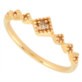 ete openwork ring diamond 0.01ct K10