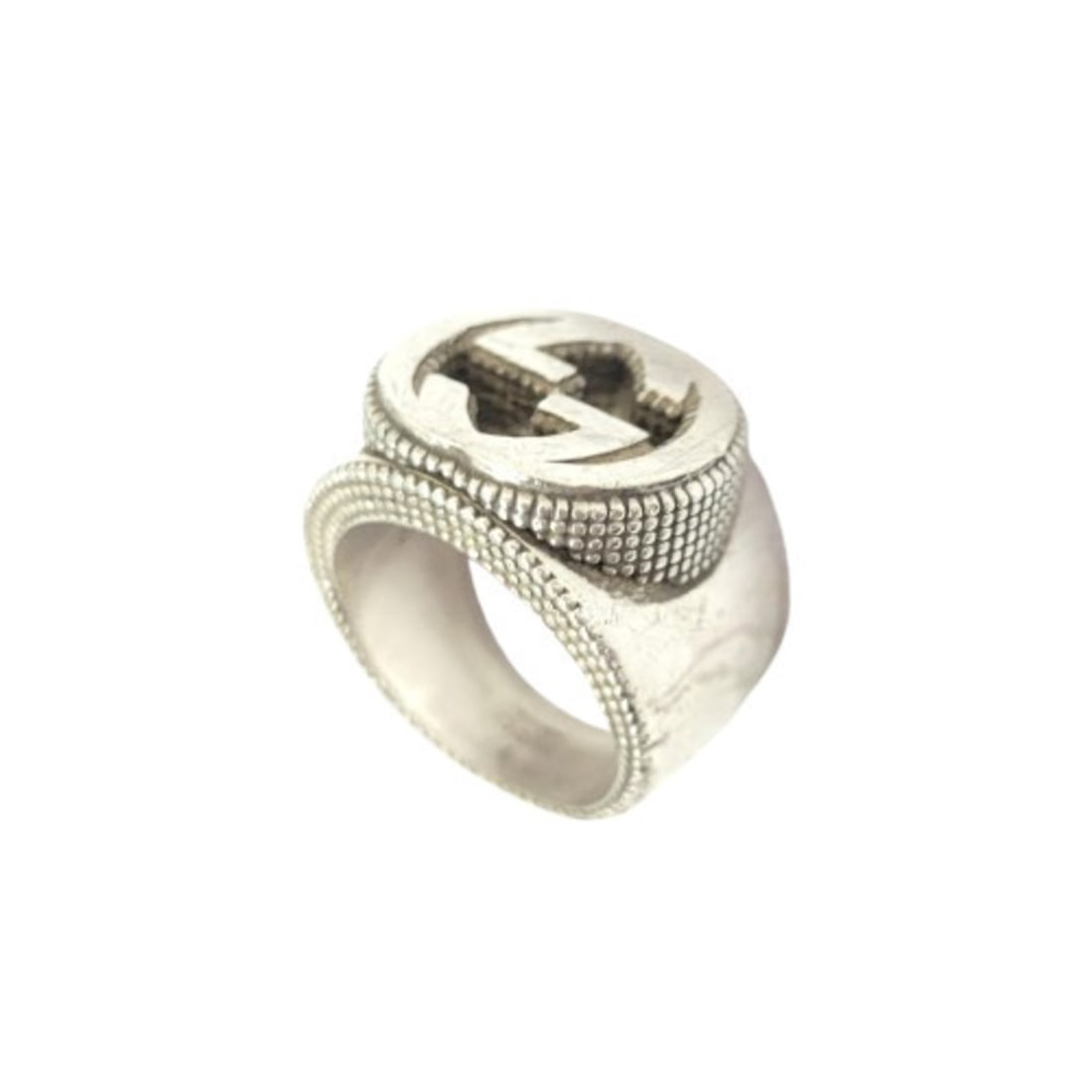 Gucci Interlocking G Ring Size 8 SV925 (1 of 7)