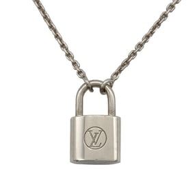 Louis Vuitton LOUIS VUITTON Silver Lockit Necklace Q93559 SV925 Pendant Padlock Ladies