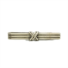 Tiffany & Co. Signature Tie Clip SV925 Silver Pin Accessory Men's