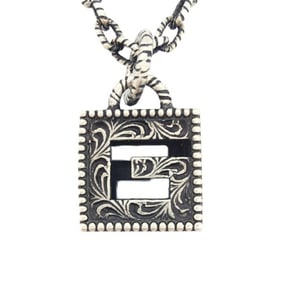 GUCCI Square G Necklace SV925 Silver 552768