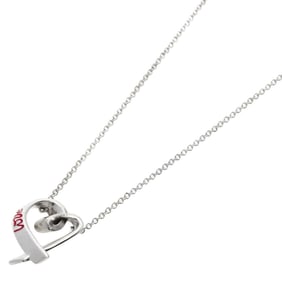 Tiffany Loving Heart LOVE Necklace Silver Women's TIFFANY&Co.