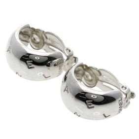 Chanel wide earrings silver for women CHANEL