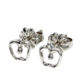 Tiffany & Co. Apple Mini Earrings, Silver, Women's, TIFFANY