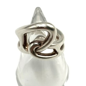 HERMES Chaine d'Ancre Punk Ring, Ag925, Size 55, Silver